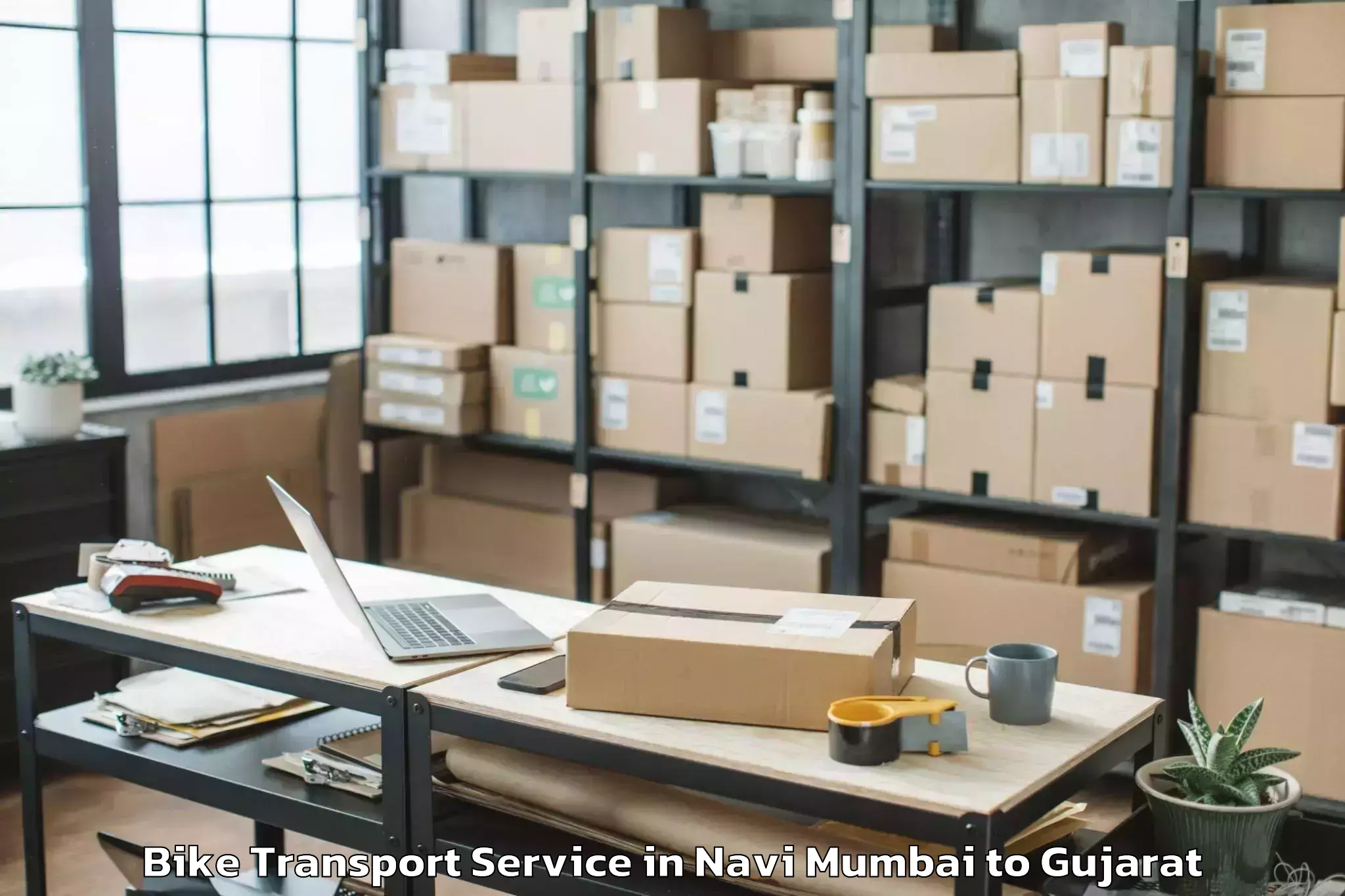 Comprehensive Navi Mumbai to Dhansura Bike Transport